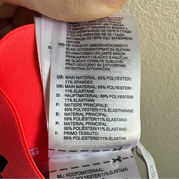 Adidas X Stella McCartney Climalite Logo Leggings in Pink Size Extra Small XS - Picture 11 of 11